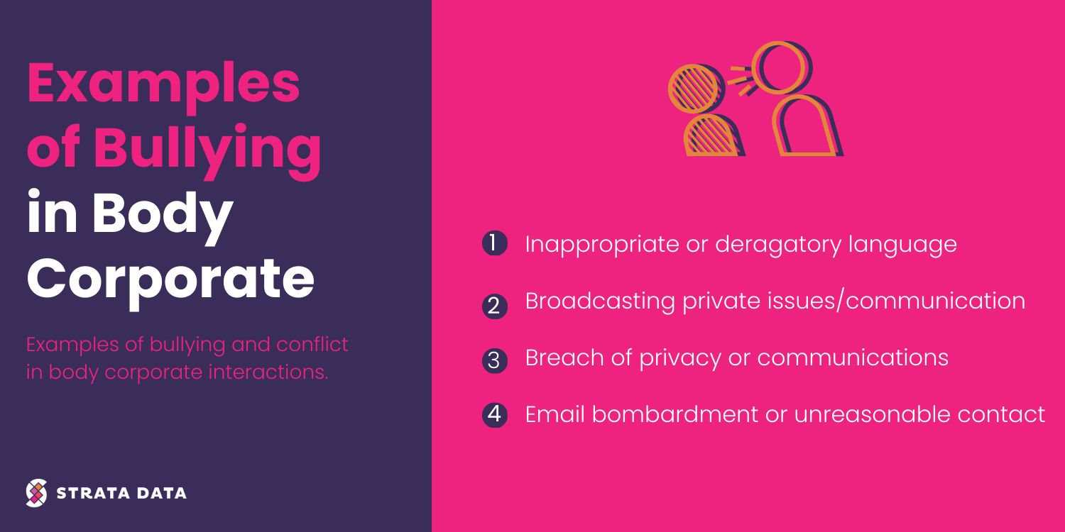 Examples of bullying in body corporate