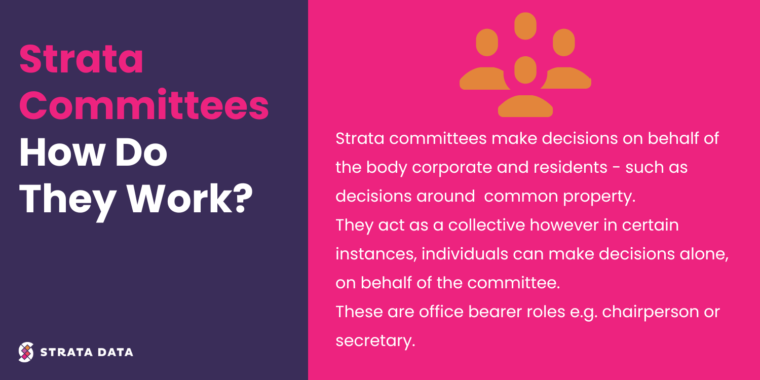 How do strata committees work?